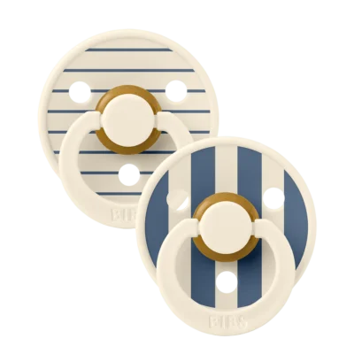 BIBS STUDIO Colour 2 Sucettes Ivory Steel Blue Mix 0+ Mois