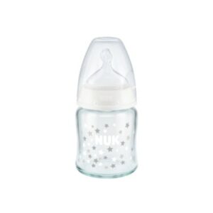 NUK FIRST CHOICE+ Biberon Temperature Control en Verre Blanc 120ml