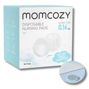 MOMCOZY – COUSSINETS D’ALLAITEMENT JETABLES ULTRA-FINS 60 PIECES