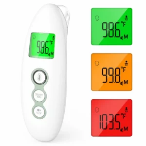 MOMCOZY - THERMOMÈTRE INFRAROUGE SANS CONTACT - FRONT & OREILLE POUR ADULTES, ENFANTS ET BÉBÉS