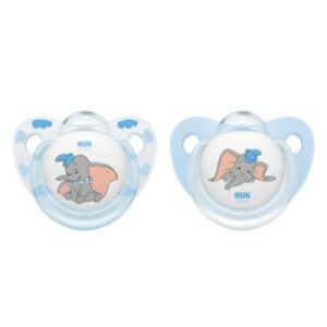NUK Dumbo 2 Sucettes en Silicone Garcon 6-18M