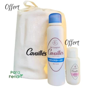ROGÈS CAVAILLÈS - DÉODORANT SPRAY ABSROB+ 150 ML + GEL INTIME EXTRA DOUX 50 ML ET BOURSE OFFERTS