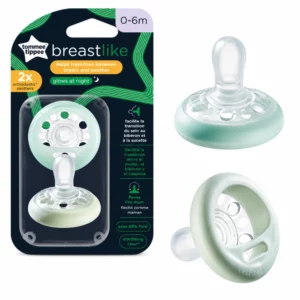 TOMMEE TIPPEE BREAST-LIKE  - LOT 2 SUCETTES NUIT 0-6MOIS