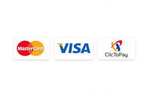 Logos Mastercard, Visa et ClicToPay – moyens de paiement sécurisés disponibles sur ParaAurea.