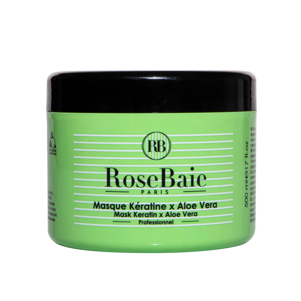 RoseBaie Masque à La Kératine et à L'huile de Ricin 500ml