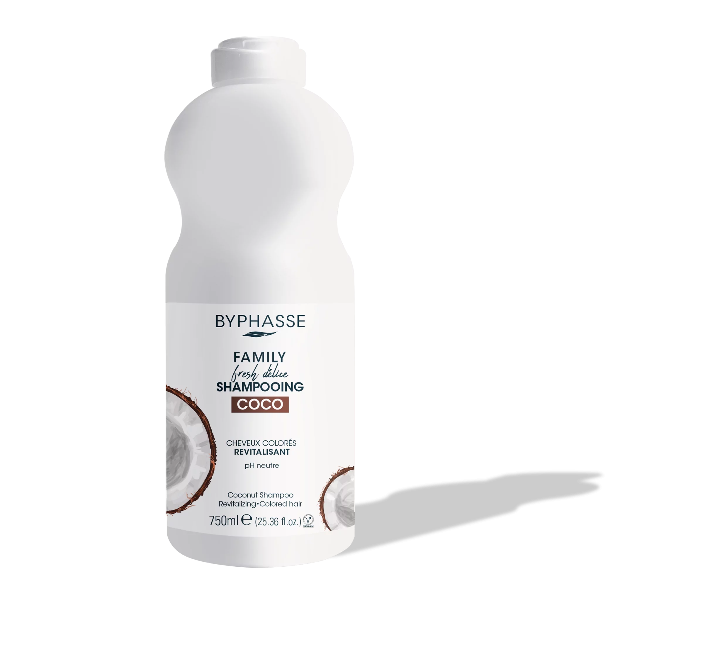 Byphasse Shampooing Coco Cheveux Colorés Family Fresh Délice 750ml