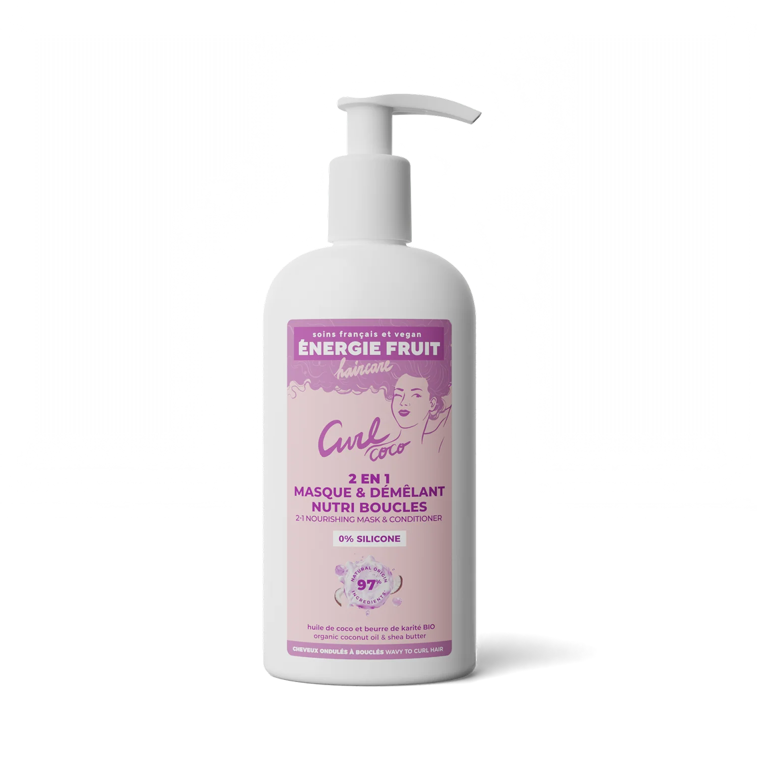 Energie Fruit 2en1 Masque Démêlant Nourrissant à l'Huile de Coco et Beurre de Karité 300ml