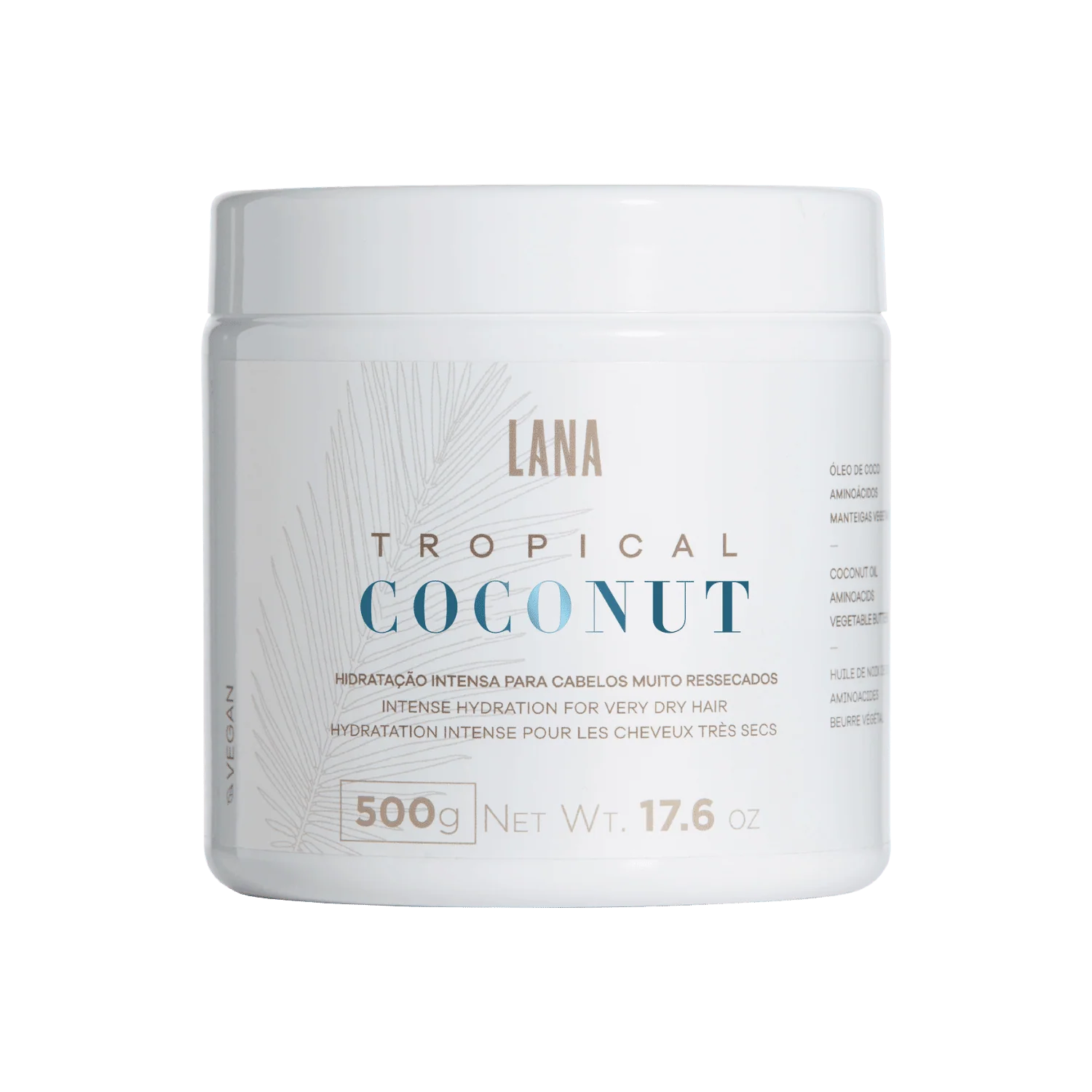 Lana Brasiles Masque Hydratation Intense Tropical Coconut 500gr