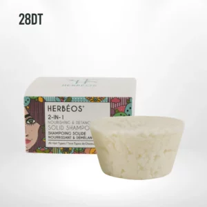 Herbéos Shampoing Solide 2-en-1 Nourrissant et Démêlant 65gr