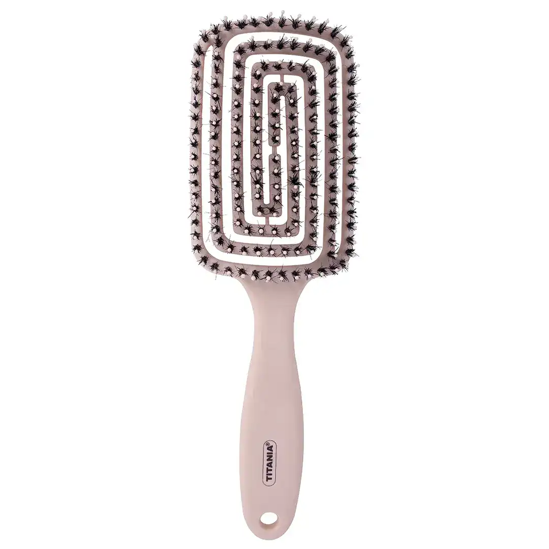 Titania Brosse Paddle Flex Rose Poudre – 2858
