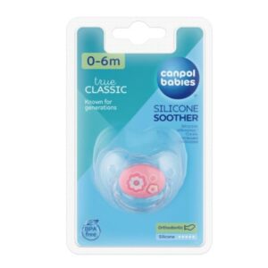Canpol Sucette Orthodontique en Silicone 0-6 Mois Rose