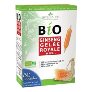 3 Chenes Bio Ginseng Gelee Royale 30 Ampoules