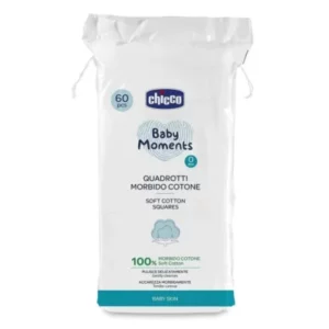 Chicco Baby Moments Coton Carre 60 pieces