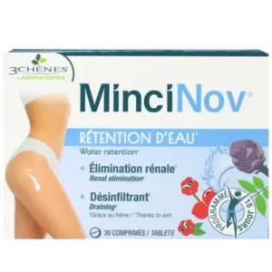 3 Chenes Mincinov Retention d'eau 30 Comprimes