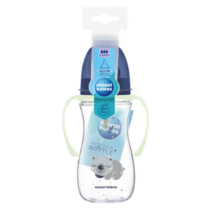 Canpol Biberon Col Large Anticolique Sleepy Koala Bleu 300ml