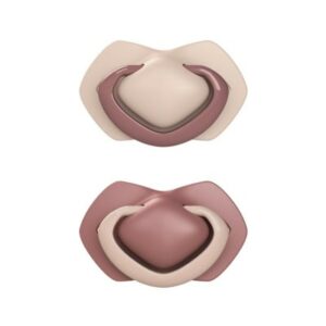 Canpol 2 Sucettes Toucher Leger 6-18M Symetrique PURE COLOR Rose