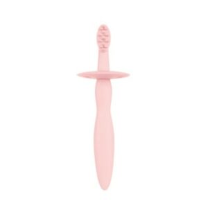 Canpol Brosse a Dents en Silicone avec Anneau de Dentition Rose