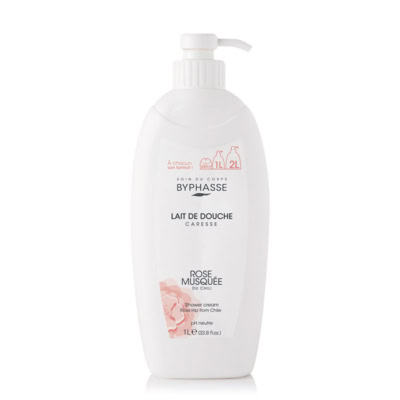 BYPHASSE Caresse Lait de Douche Rose Musquee 1L