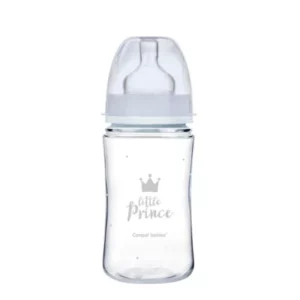 CANPOL BABIES Biberon Anti Colique Col Large 240ml Royal Baby Bleu