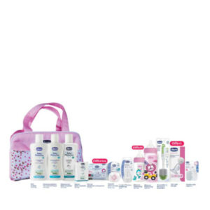 CHICCO Sac de Maternite Maman et Bebe 12 articles Rose