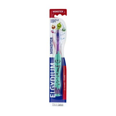 Elgydium Monster Kids Brosse à Dents Souple 2/6 Ans
