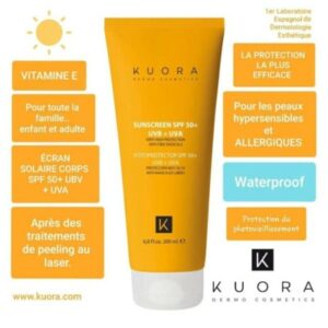Kuora Ecran Solaire Visage et Corps SPF50+ 200ml