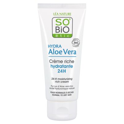 SO BIO Crème Légère Hydratante HYDRA Aloe Vera 24h Jour 50 ml