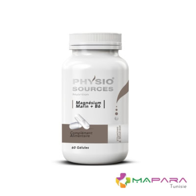 PHYSIOSOURCES Magnesium Marin + Vit B6 60 Gellules
