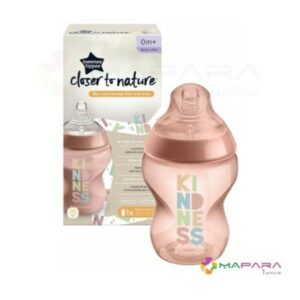 Tommee Tippee Close To Nature Biberon 0m+ 260ml Pink