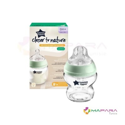 TOMMEE TIPPEE Closer To Nature Biberon En Verre 0m+ 150ml