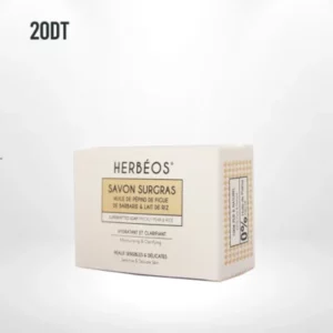 Herbéos Savon Surgras Nettoyant Hydratant Peaux Sensibles 100 Gr