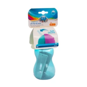 CANPOL Tasse Sport avec paille retractable 270ml Bleu
