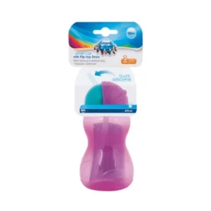 Canpol Tasse Sport avec Paille Retractable Rose 270ml