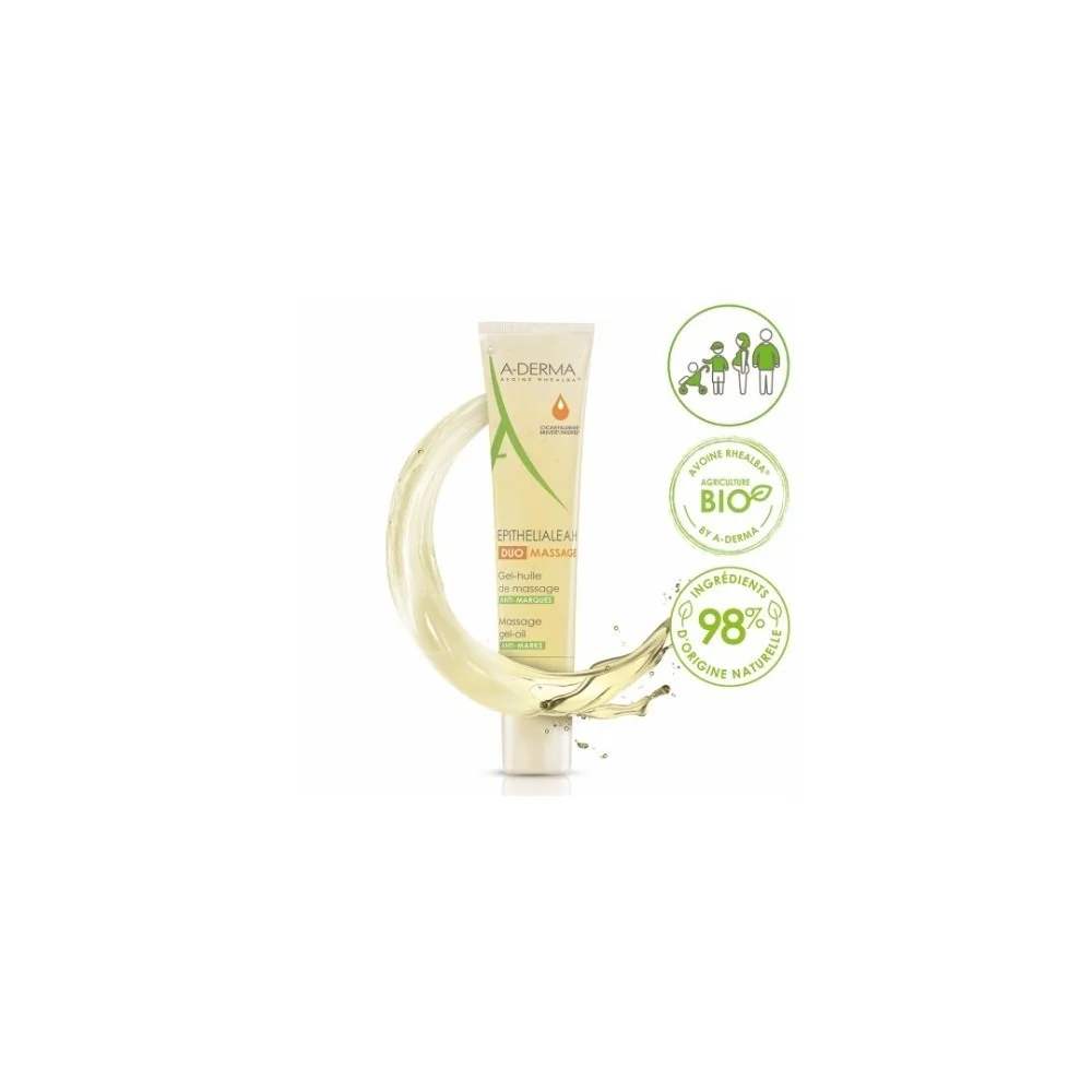 ADERMA EPITHELIALE A.H DUO MASSAGE 40ML GEL-HUILE CICATRICES ET VERGETURES