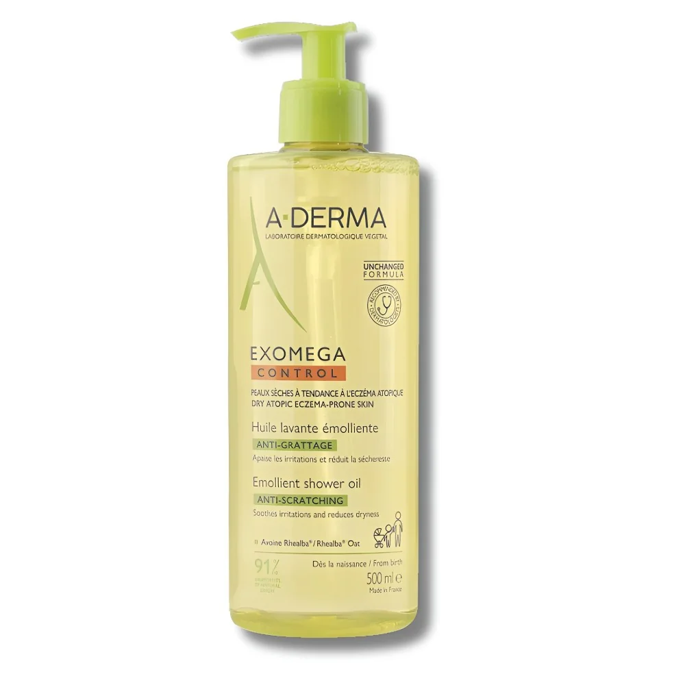 ADERMA EXOMEGA CONTROL - HUILE LAVANTE EMOLLIENTE 500ML