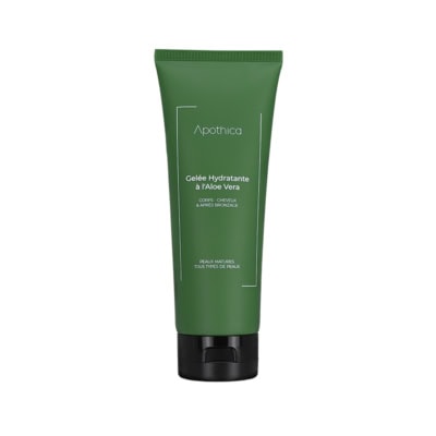APOTHICA Gelée Hydratante à L’aloe Vera Corps-Cheveux et Aprés Bronzage 200ml