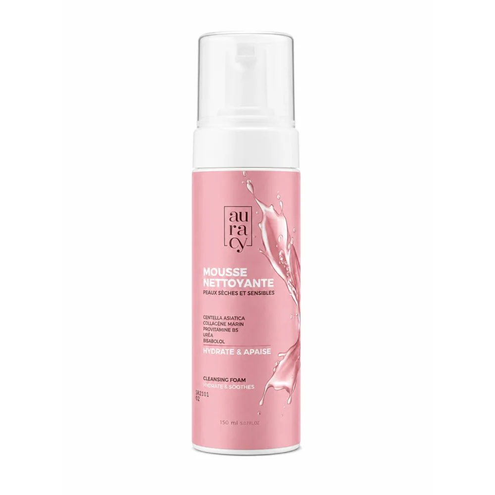 AURACY - MOUSSE NETTOYANTE PAEUX SECHES ET SENSIBLES 150ML