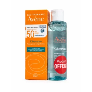 AVENE CLEANANCE - ULTRA LEGERE ANTI IMPERFECTIONS SPF50+ 50ML + EAU MICELLAIRE 100ML OFFERTE