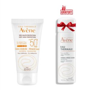 AVENE Duo Creme Minerale SPF50+ 50ml + Eau Thermale 50ml Gratuit