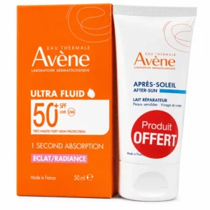 AVENE - ULTRA FLUID ECLAT RADIANCE SPF50+ 50ML + LAIT APRES SOLEIL 50ML OFFERT