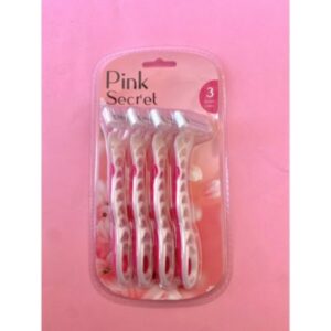 Azal Lot de 4 Rasoirs Pink Secret
