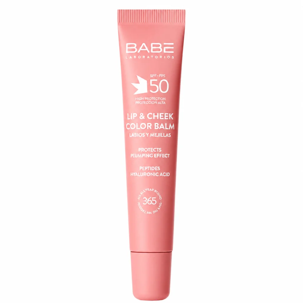 BABE LIP & CHEEK COLOR - BAUME A LEVRES REPULPANT SPF50 ROSE 20 ML