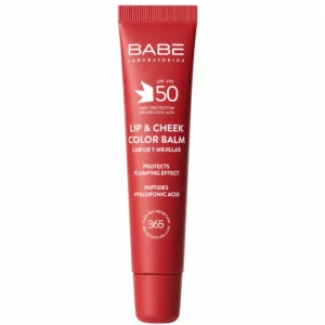 BABE LIP & CHEEK COLOR - BAUME A LEVRES REPULPANT SPF50 ROUGE 20 ML