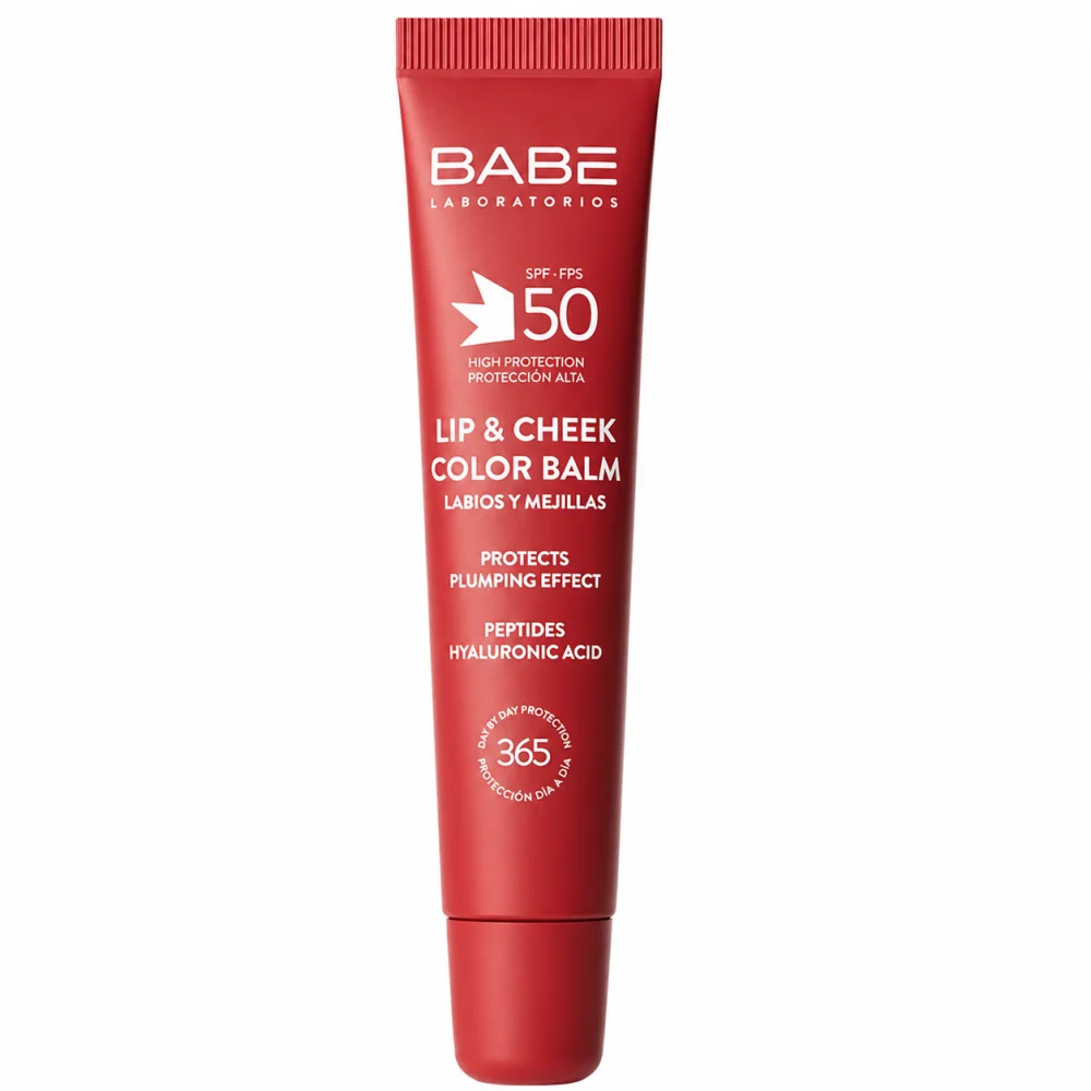 BABE LIP & CHEEK COLOR - BAUME A LEVRES REPULPANT SPF50 ROUGE 20 ML