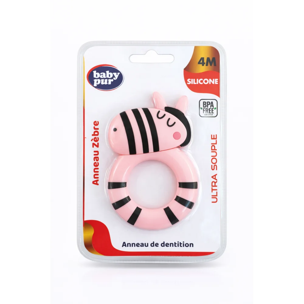 BABY PUR - ANNEAU DE DENTITION ZEBRE REF 75813