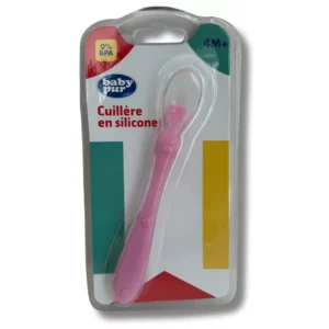 BABY PUR - CUILLERE EN SILICONE ROSE +4MOIS