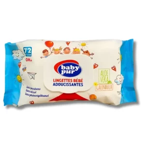BABY PUR - LINGETTES ADOUCISSANTES 72 PIECES +0MOIS
