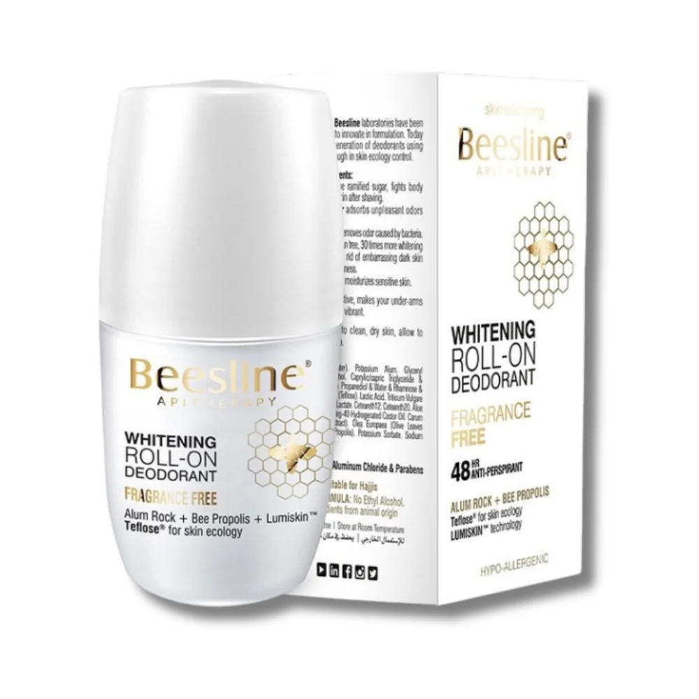 BEESLINE - ROLL-ON DEO ECLAIRCISSANT SANS PARFUM 4 EN 1 50ML