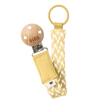 BIBS Attache Sucette Pale Butter Ivory