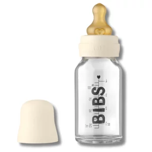 BIBS - BABY GLASS BOTTLE BIBERON EN VERRE IVORY 110ML